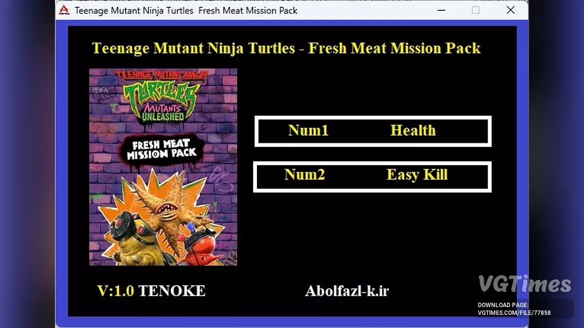 Teenage Mutant Ninja Turtles: Mutants Unleashed — Trainer (+2) [1.0]