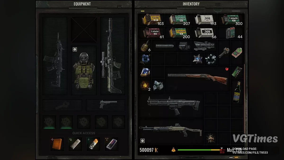 S.T.A.L.K.E.R. 2: Heart of Chornobyl — Zwiększony efekt przenośnego ciężaru artefaktów