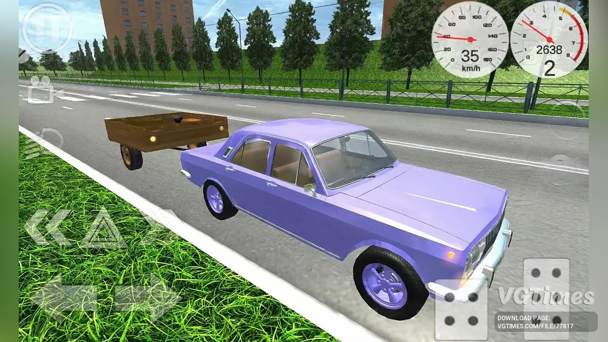 Simple Car Crash Physics Sim — Volga y remolque