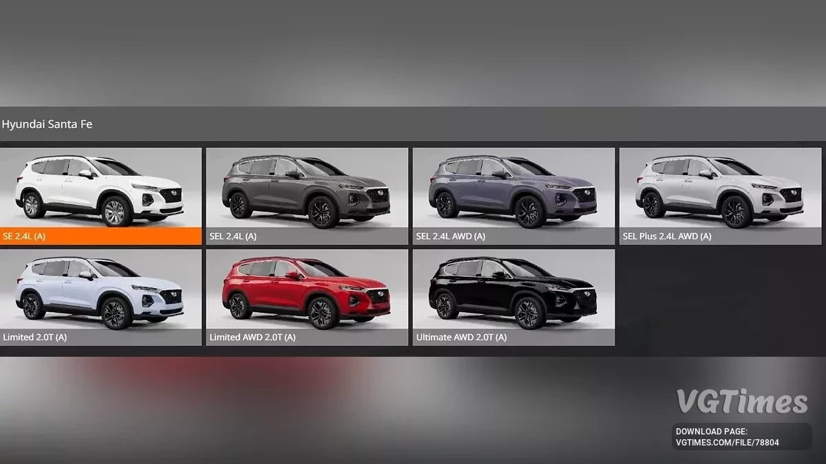 BeamNG.drive — 2019-2023 Hyundai Santa Fe (0.34.x)