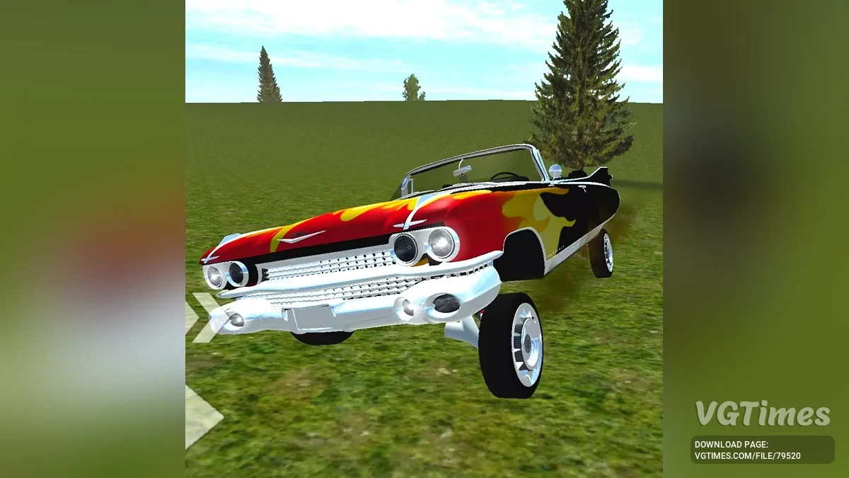 Simple Car Crash Physics Sim — Cadillac El Dorado