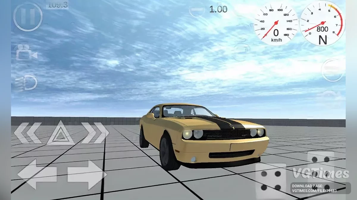 Simple Car Crash Physics Sim — Dodge Hallenger T