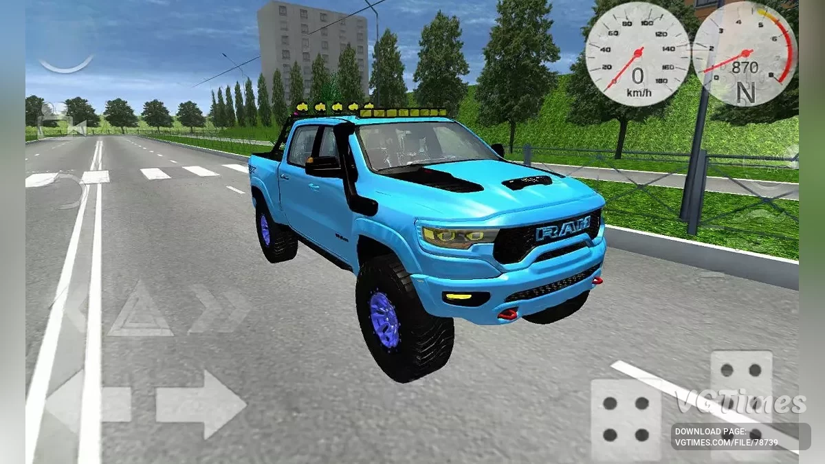 Simple Car Crash Physics Sim — Dodge Ram TRX camioneta 4x4