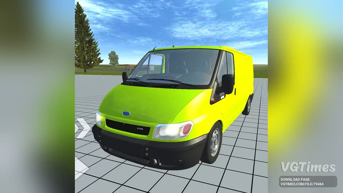 Simple Car Crash Physics Sim — Ford Transit (Cargo)