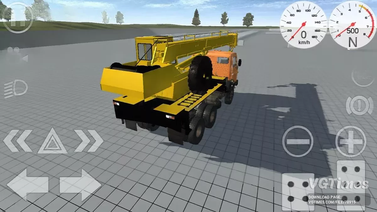 Simple Car Crash Physics Sim — КамАЗ 53212 з краном