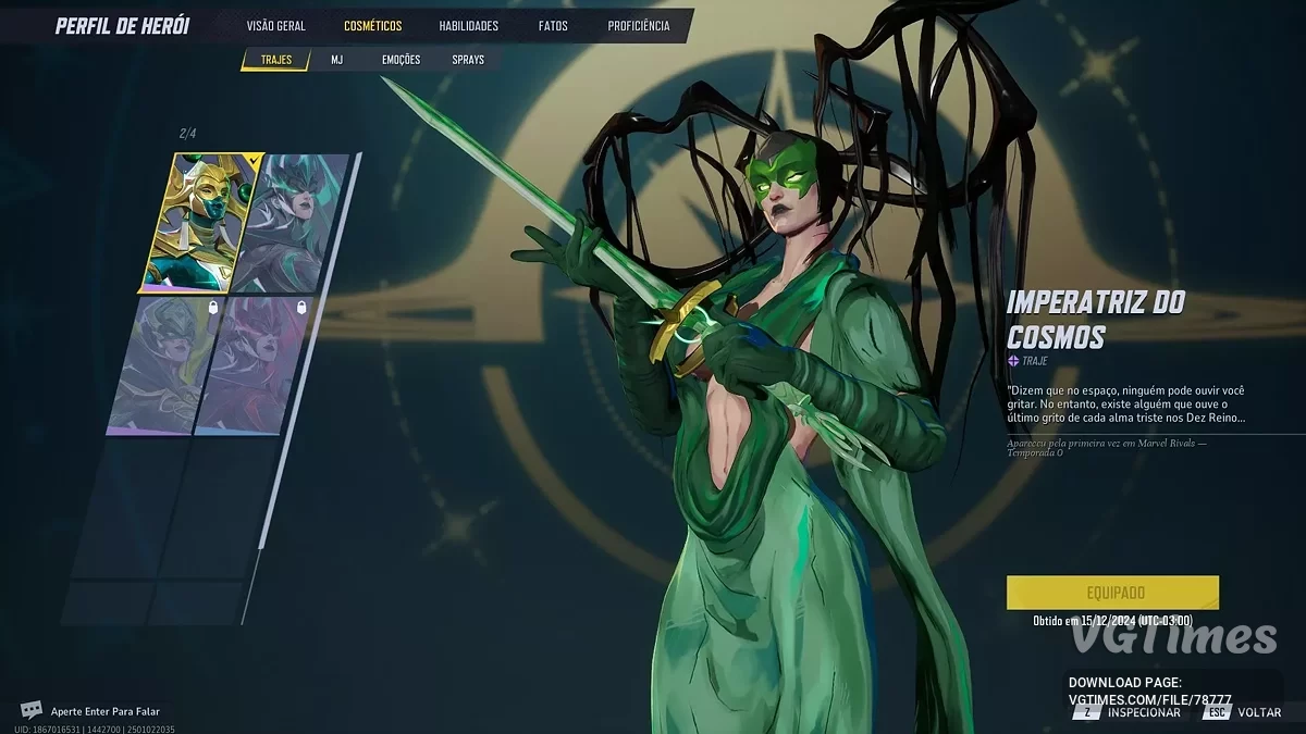 Marvel Rivals — Hela no traje "Cerco"