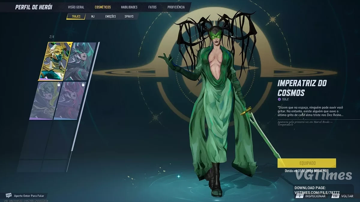 Marvel Rivals — Hela no traje "Cerco"