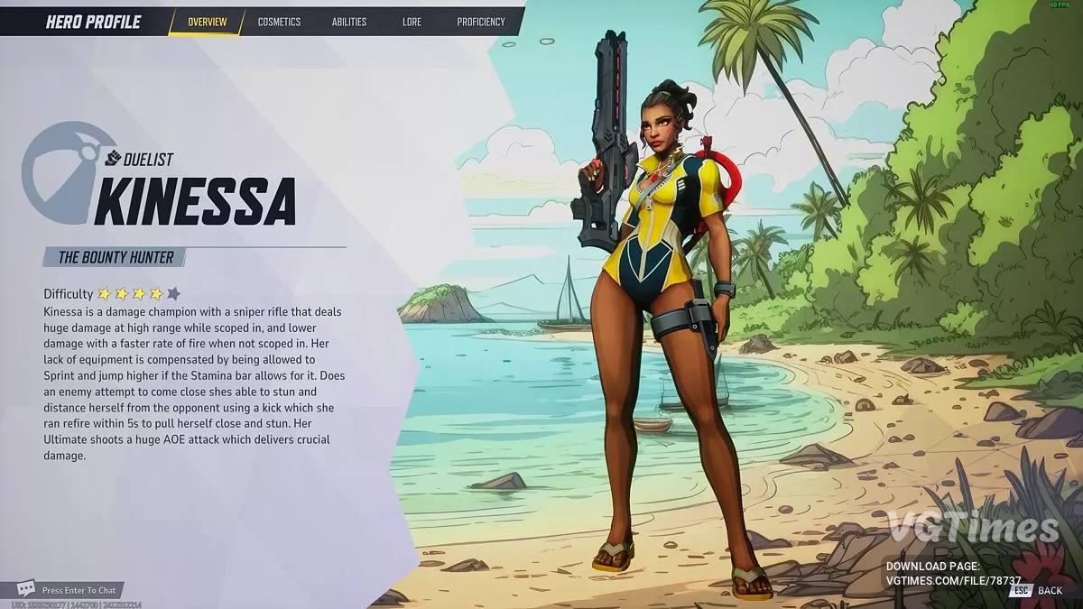 Marvel Rivals — Kinessa dari permainan Paladins