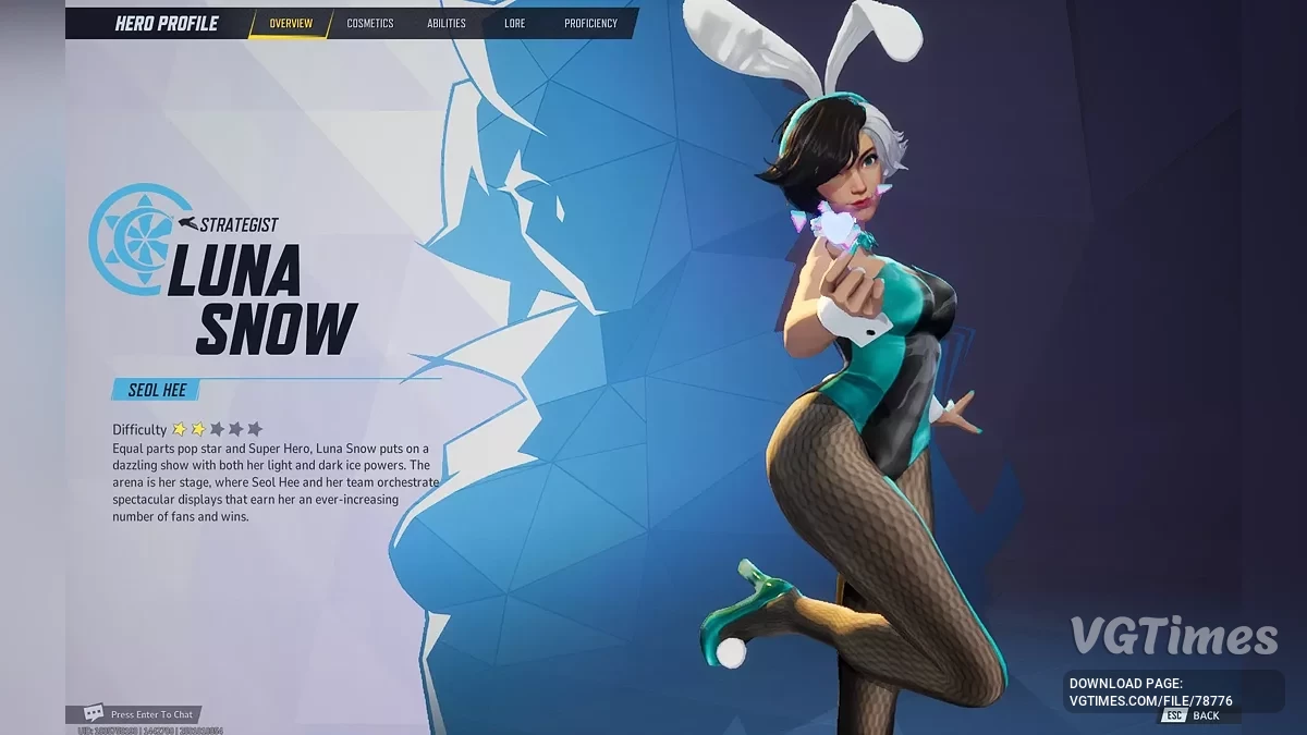 Marvel Rivals — Luna Snow dalam kostum kelinci