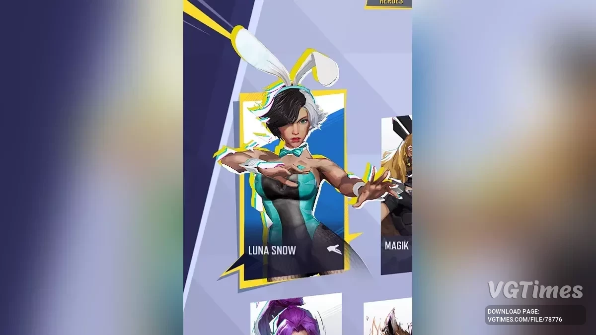 Marvel Rivals — Luna Snow dalam kostum kelinci
