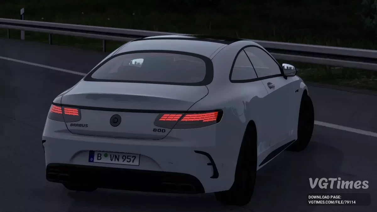Euro Truck Simulator 2 — Mercedes AMG S63 Coupe Brabus 800 2019 [v1.3]