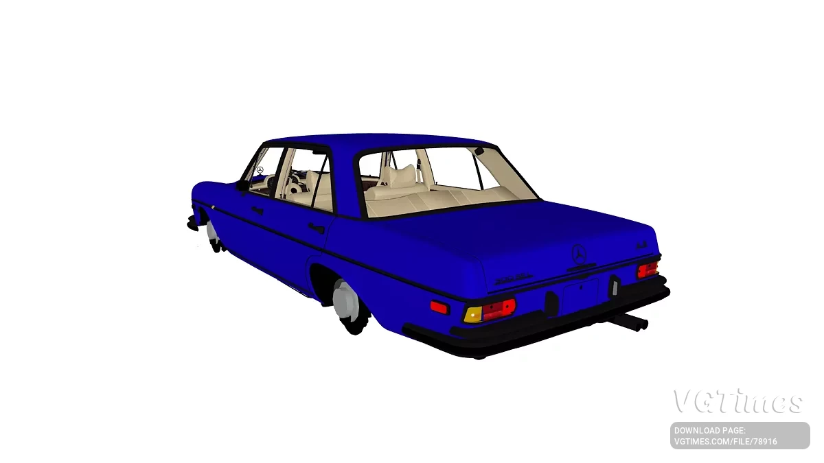 Simple Car Crash Physics Sim — Mercedes-Benz 300Sel