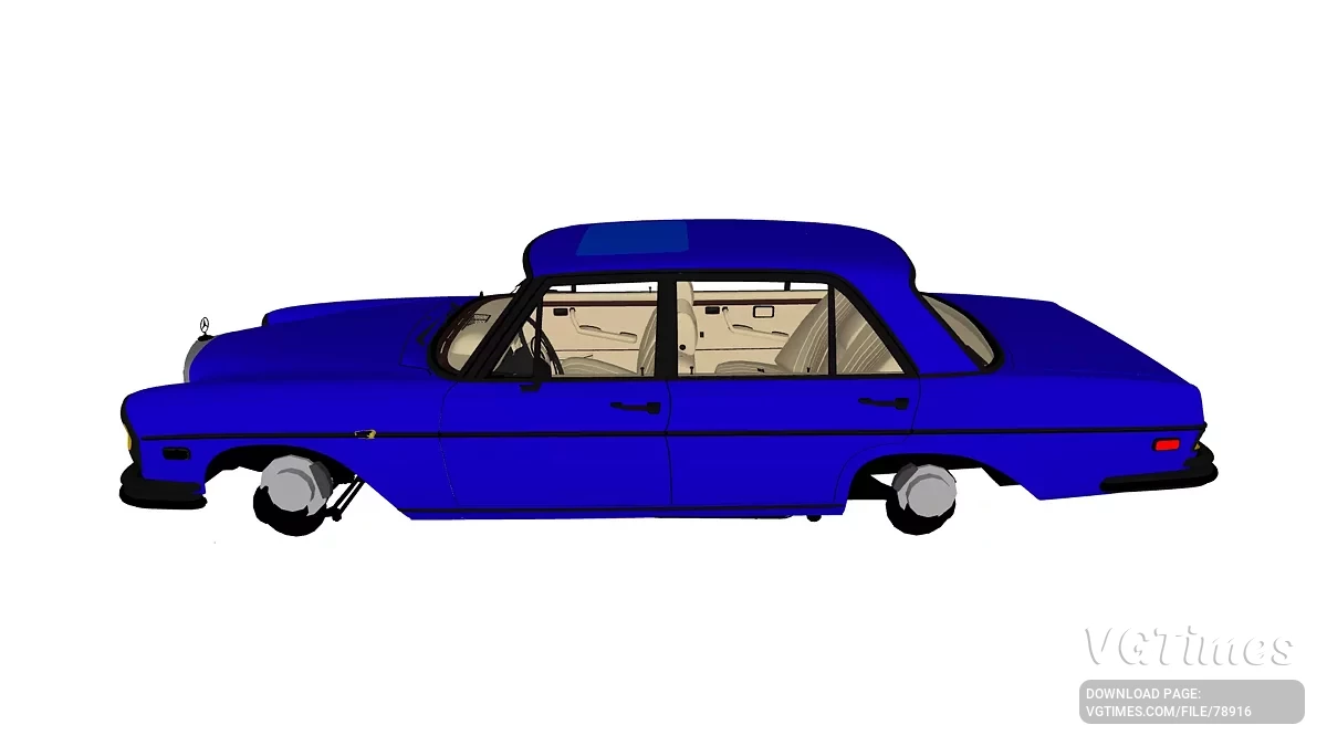 Simple Car Crash Physics Sim — Mercedes-Benz 300Sel