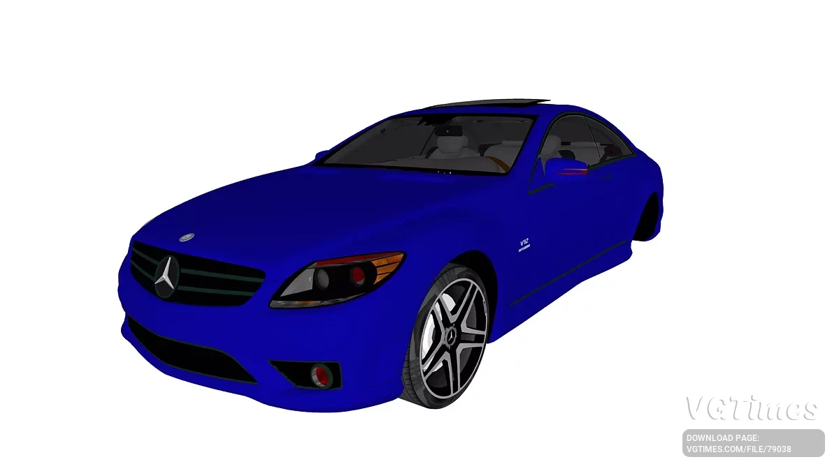 Simple Car Crash Physics Sim — Mercedes-Benz CL65 AMG S216 (2010)