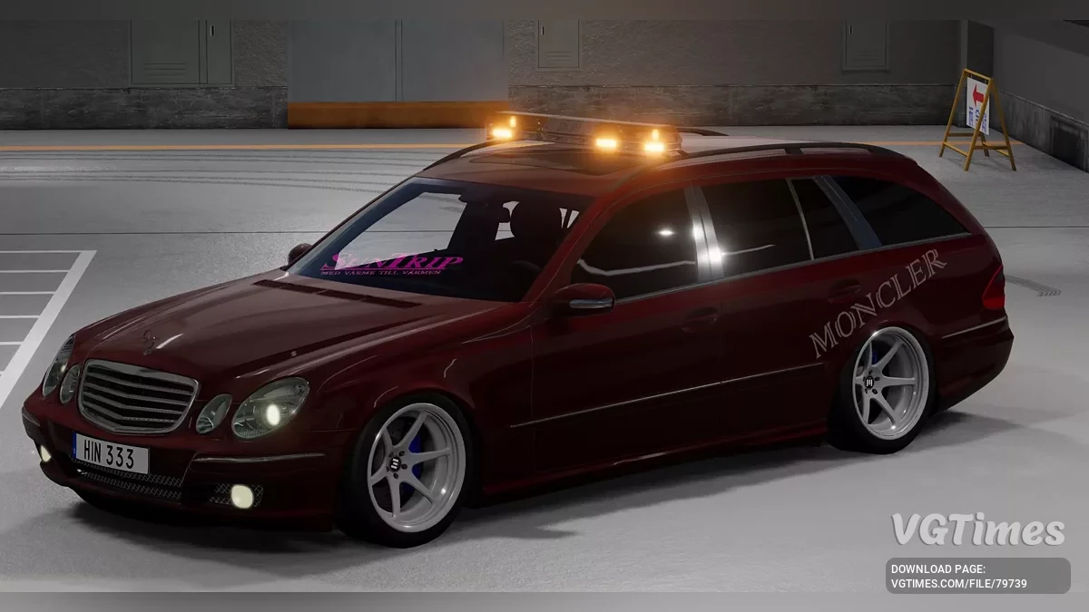 BeamNG.drive — Mercedes-Benz S211 v1.0 Оновлення 2 (0.34.x)