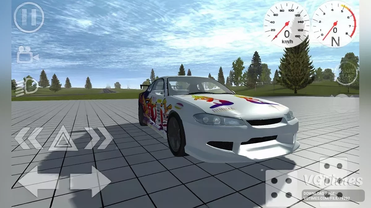 Simple Car Crash Physics Sim — Nissan Silvia C15