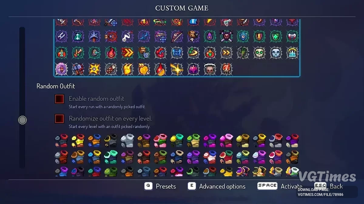 Dead Cells — Cała fabuła ukończona, wszystkie przedmioty i mutacje odblokowane, 100% kostiumów [v.35]