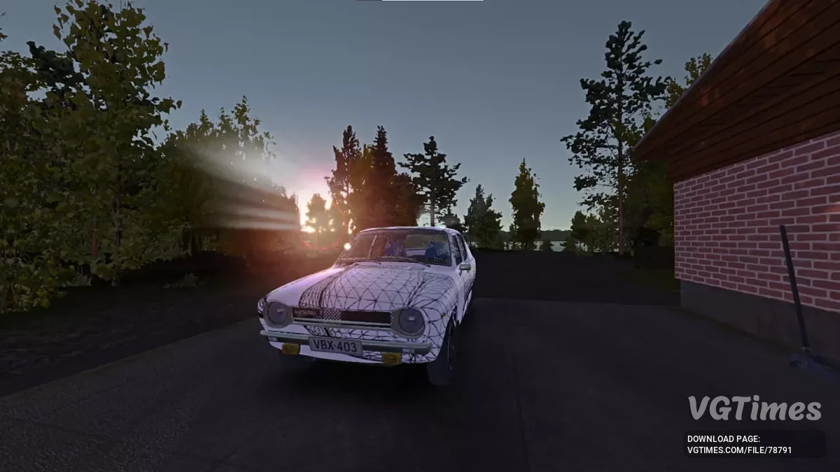 My Summer Car — Biała Satsuma z graffiti, 50k marek