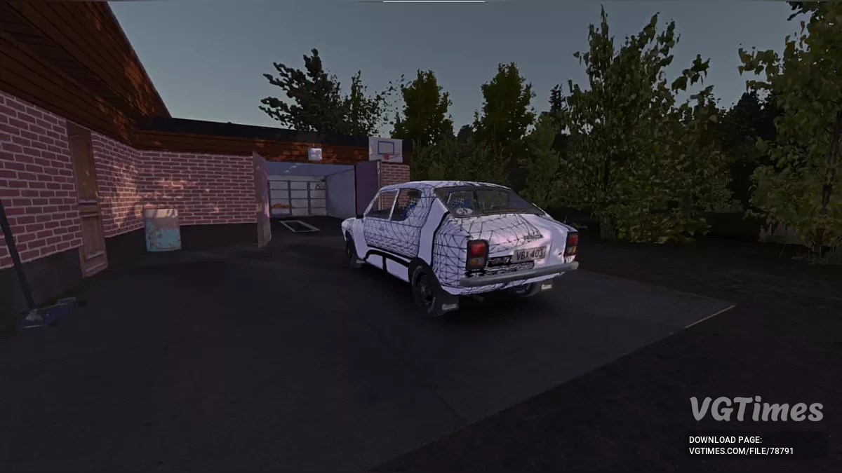 My Summer Car — Biała Satsuma z graffiti, 50k marek