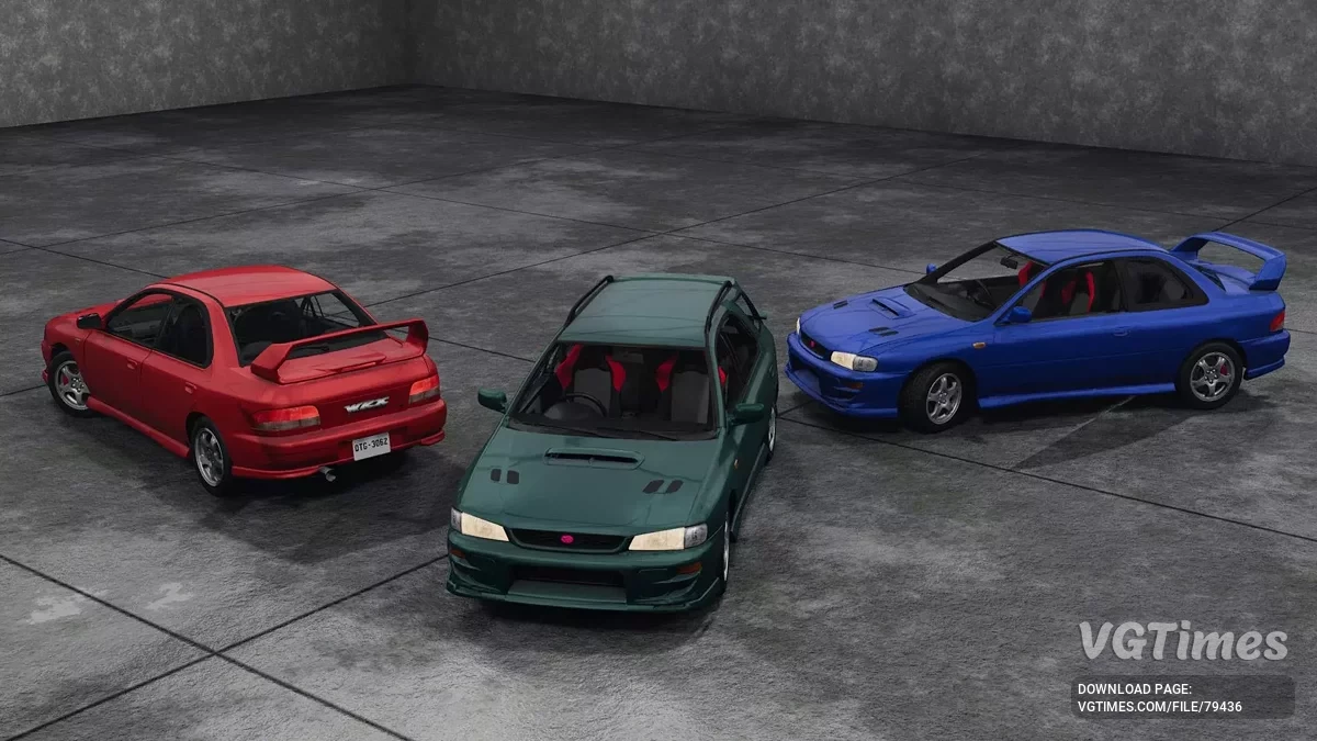 BeamNG.drive — Subaru Impreza (GC/GM/GF) 1992-2001 v1.0 (0.34.x)