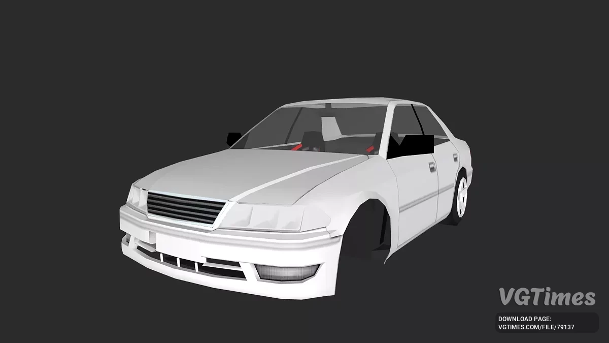 Simple Car Crash Physics Sim — Toyota mark 2 (optimized)