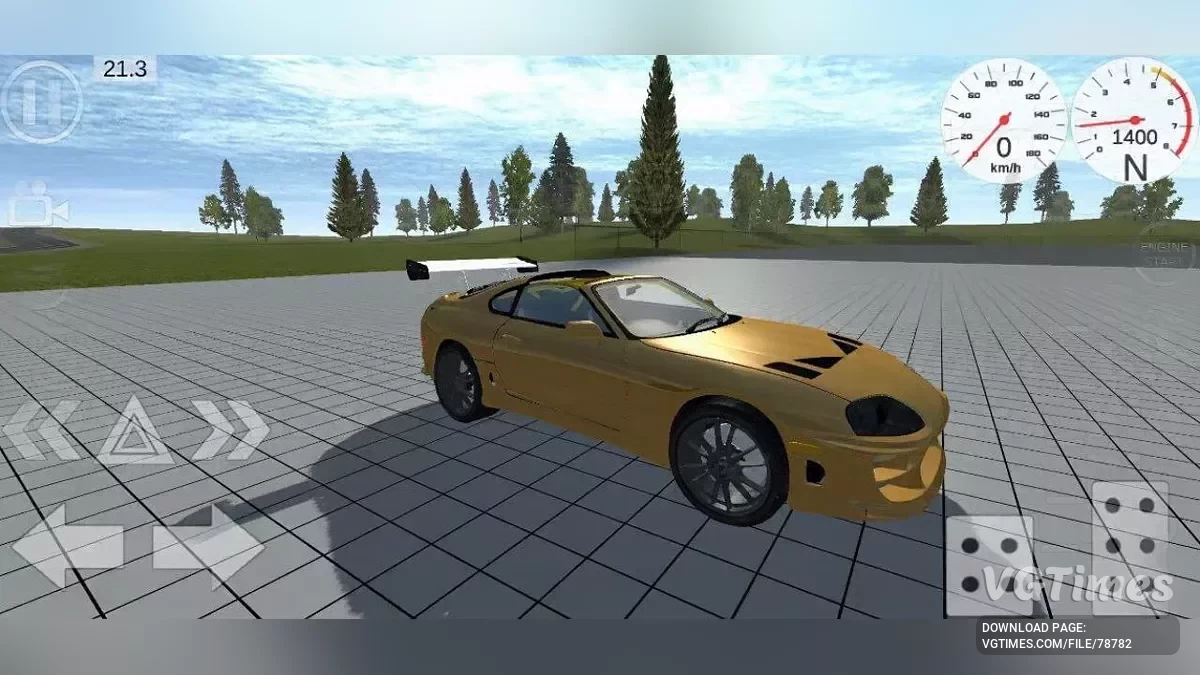 Simple Car Crash Physics Sim — Toyota Supra A80 MK4