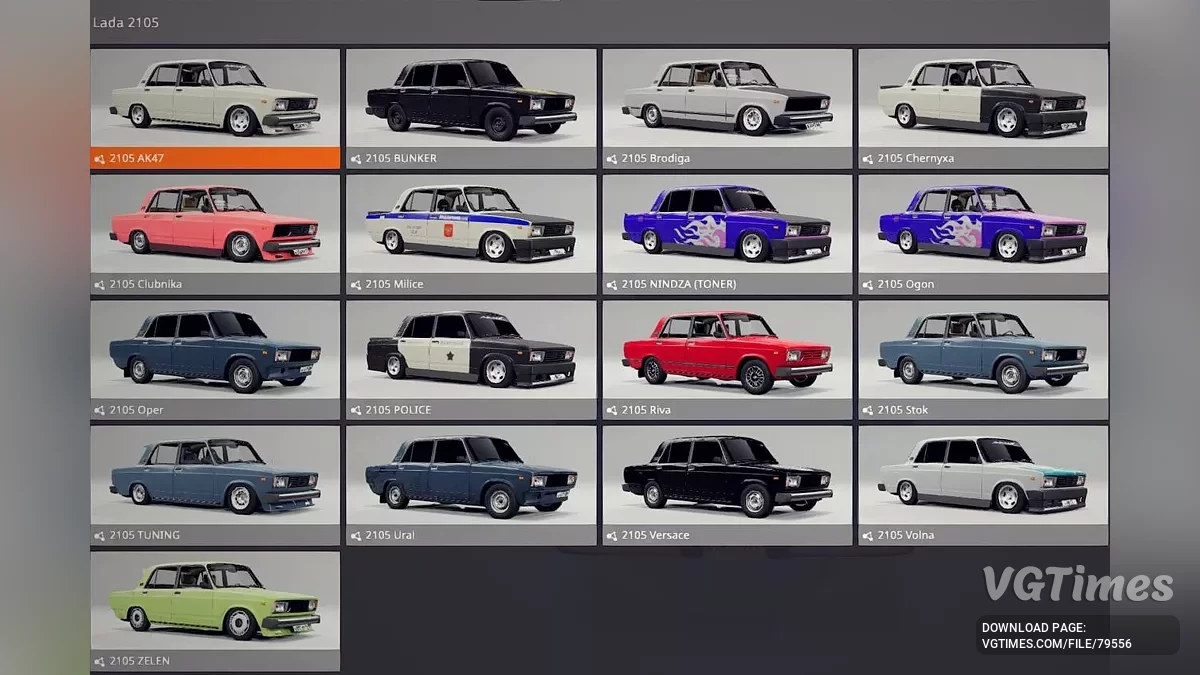 BeamNG.drive — VAZ 2105 v1.0 (0.34.x)