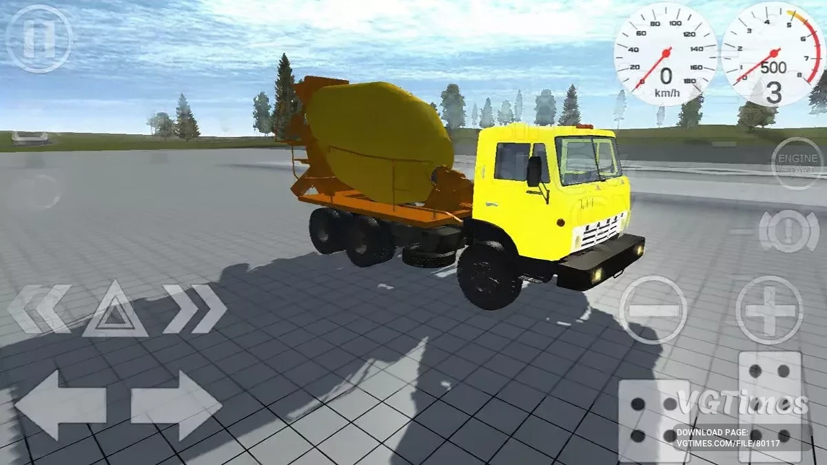 Simple Car Crash Physics Sim — Kamaz 53212 mezclador