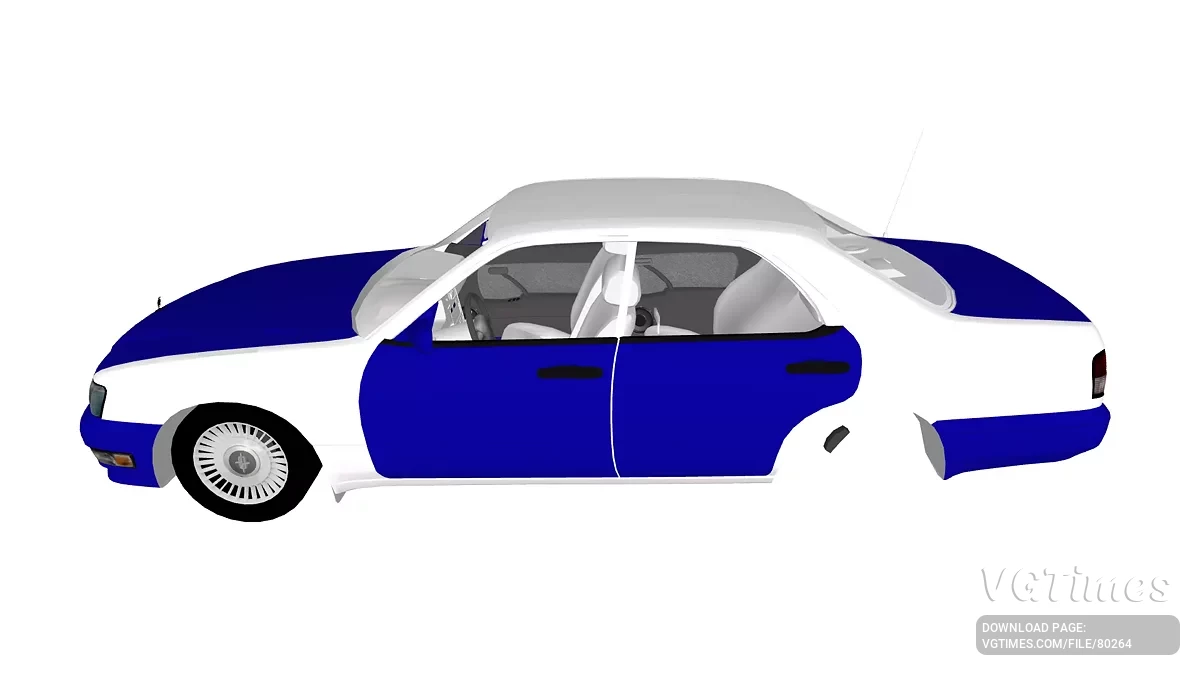 Simple Car Crash Physics Sim — Nissan Cedric Y33