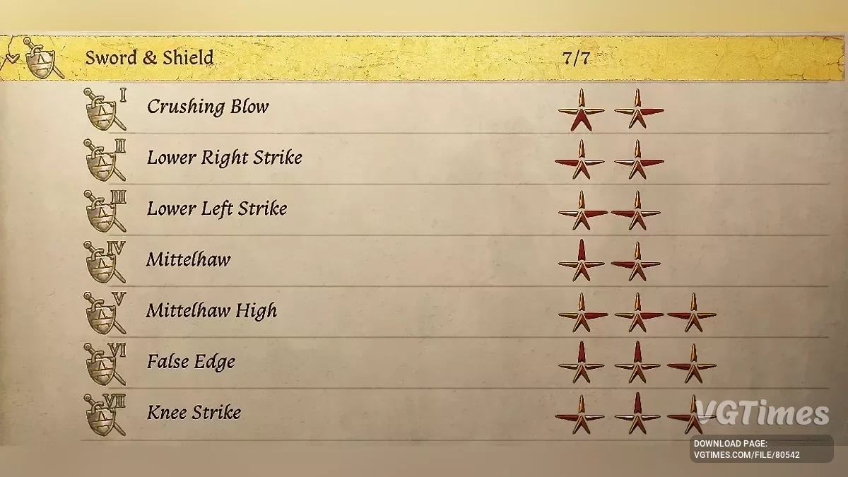 Kingdom Come: Deliverance 2 — Спрощені комбінації ударів для всіх видів зброї