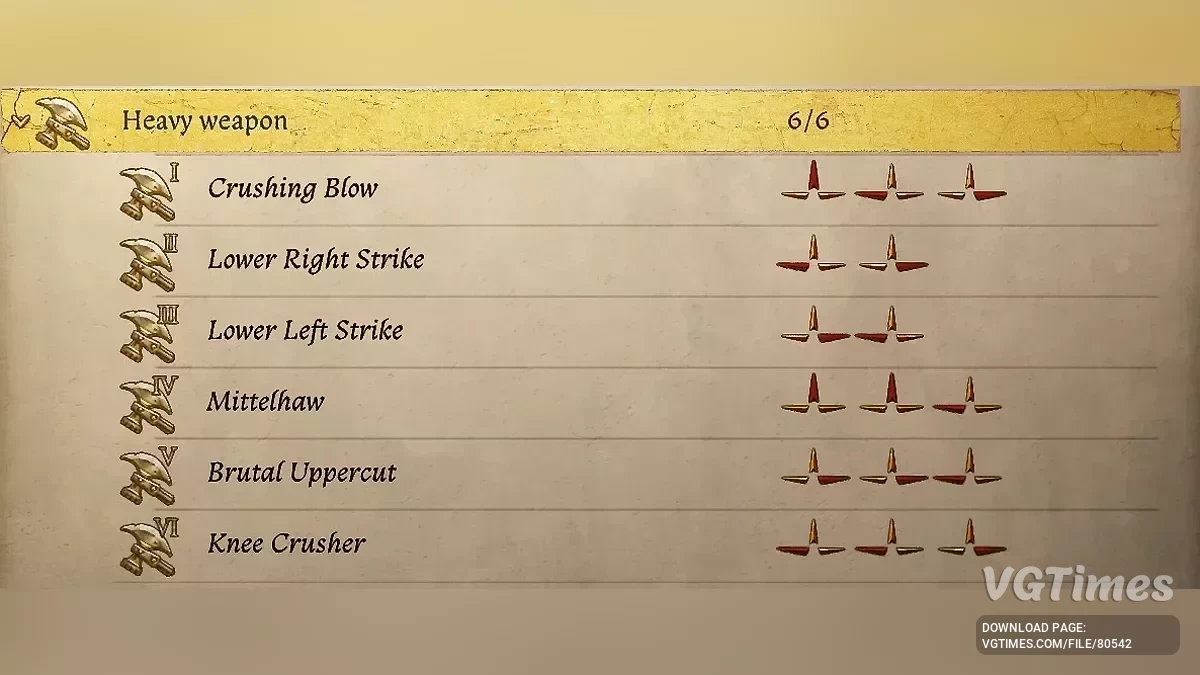 Kingdom Come: Deliverance 2 — Спрощені комбінації ударів для всіх видів зброї