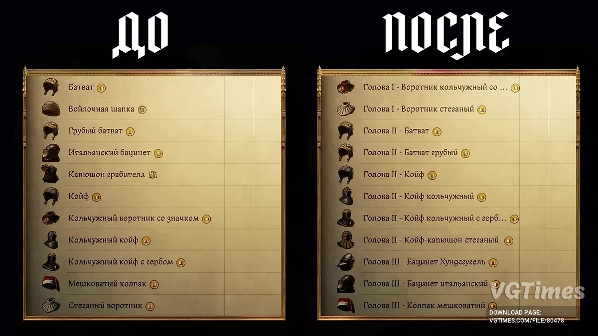 Kingdom Come: Deliverance 2 — Сортування інвентарю