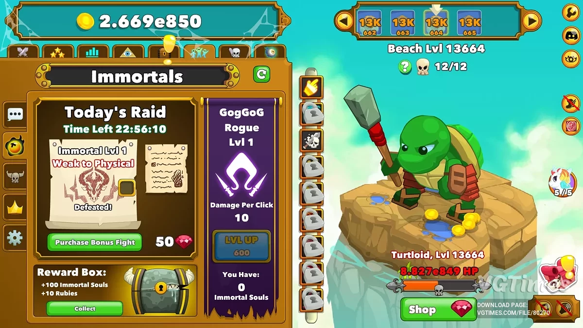 Clicker Heroes — Table pour le moteur de triche [UPD: 12.02.2025]