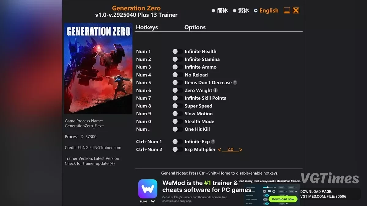 Generation Zero — Entrenador (+13) [1.0 - 2925040]