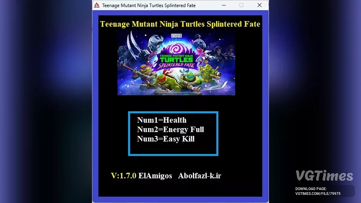 Teenage Mutant Ninja Turtles: Splintered Fate — Trainer (+3) [1.07]