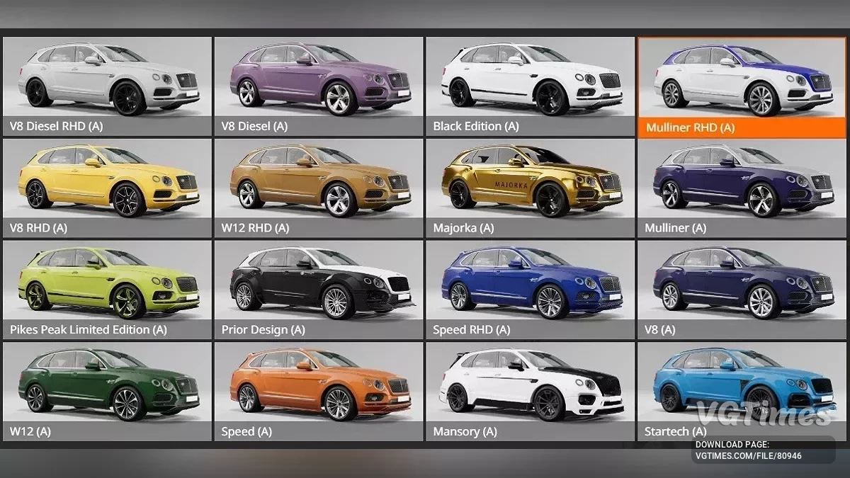 BeamNG.drive — Bentley Bentayga 2020