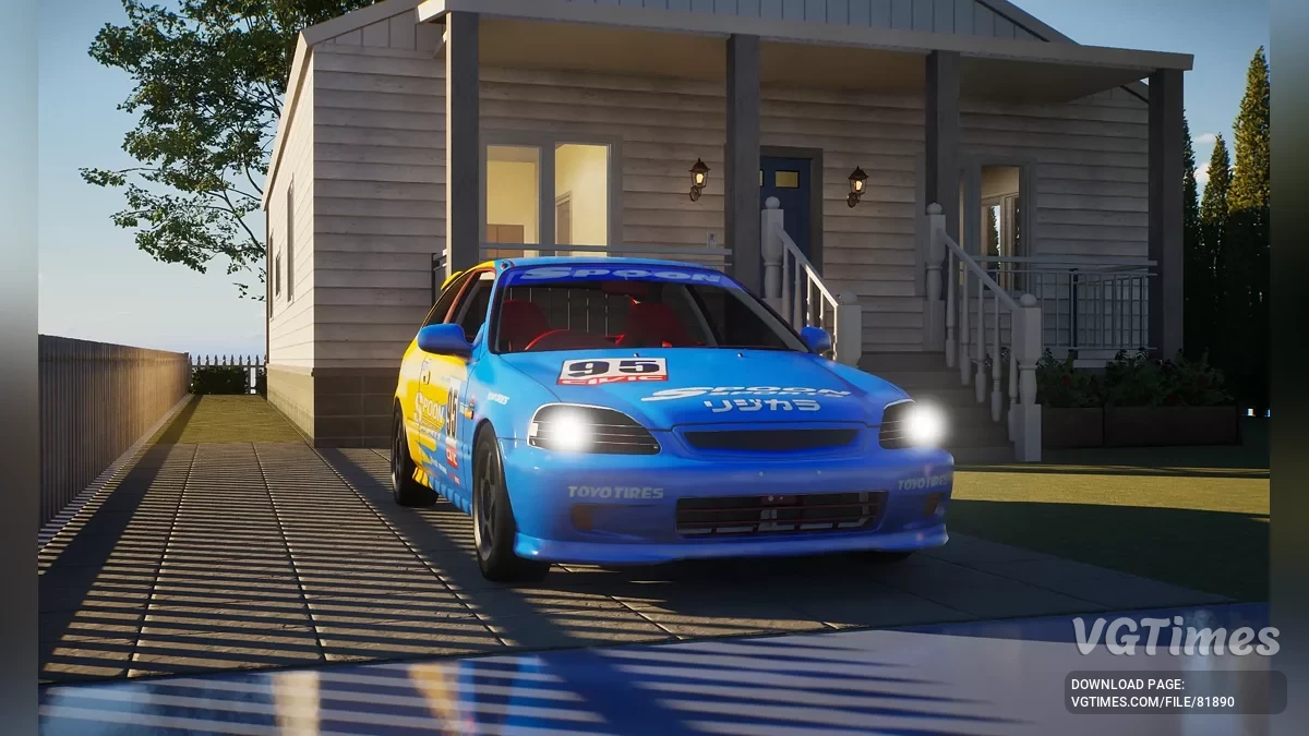 inZOI — Honda Civic Ek9 Spoon Sports (декор)