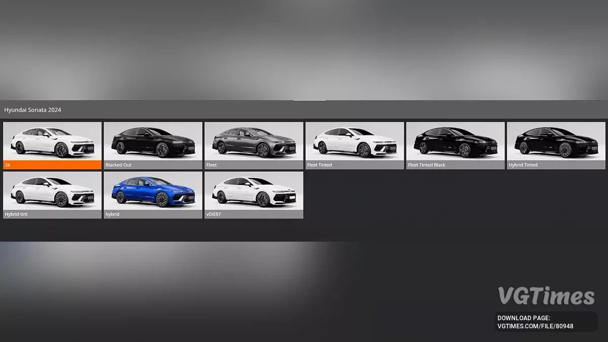 BeamNG.drive — Hyundai Sonata 2024