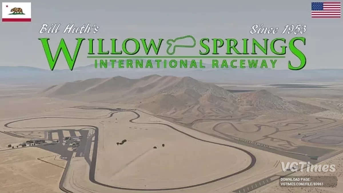 BeamNG.drive — Карта Willow Springs International Raceway, California, USA v1.0 (0.34.x)