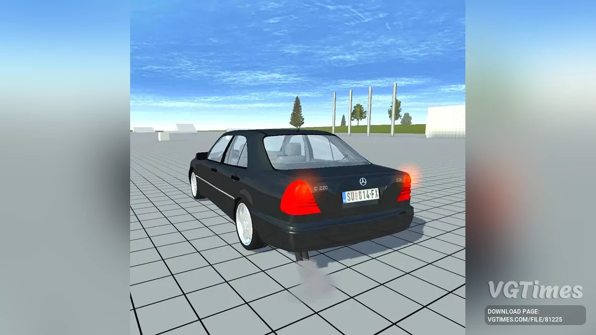 Simple Car Crash Physics Sim — Mercedes-Benz C220 W202