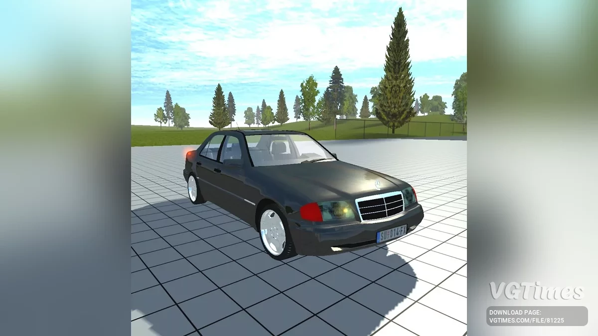 Simple Car Crash Physics Sim — Mercedes-Benz C220 W202