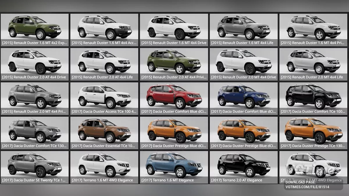 BeamNG.drive — Ніссан Террано (Рено/Дачія Дастер)