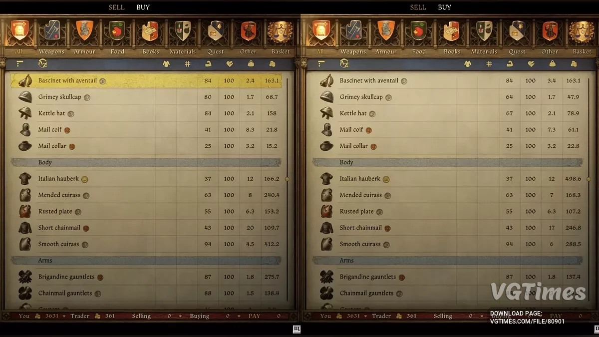 Kingdom Come: Deliverance 2 — Realistyczny rebalance przedmiotów
