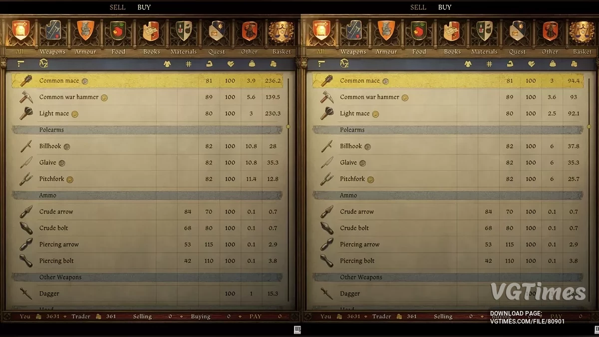 Kingdom Come: Deliverance 2 — Realistyczny rebalance przedmiotów