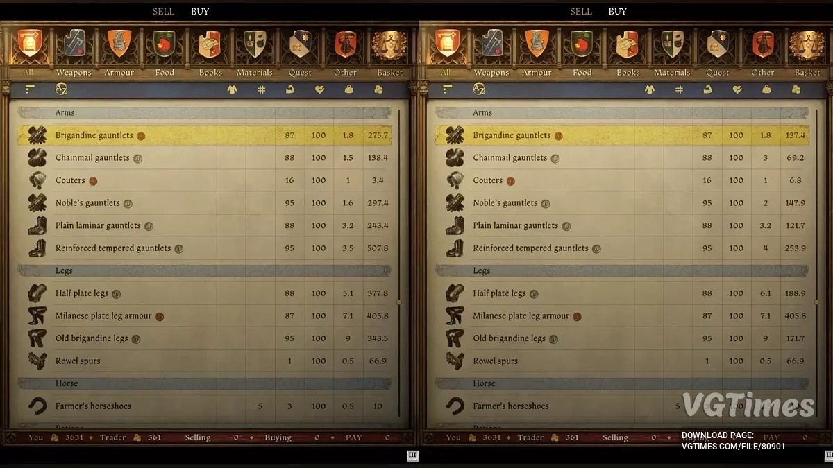 Kingdom Come: Deliverance 2 — Realistyczny rebalance przedmiotów