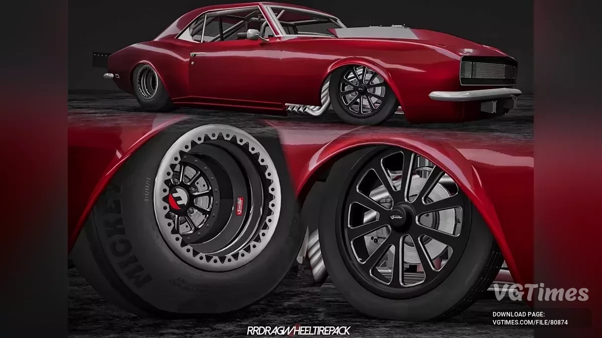 BeamNG.drive — Пакет коліс і шин RR Drag Racing