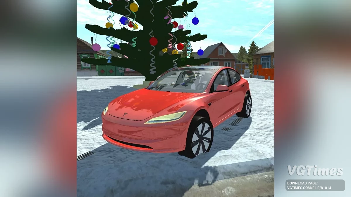 Simple Car Crash Physics Sim — TESLA Model 3 2024