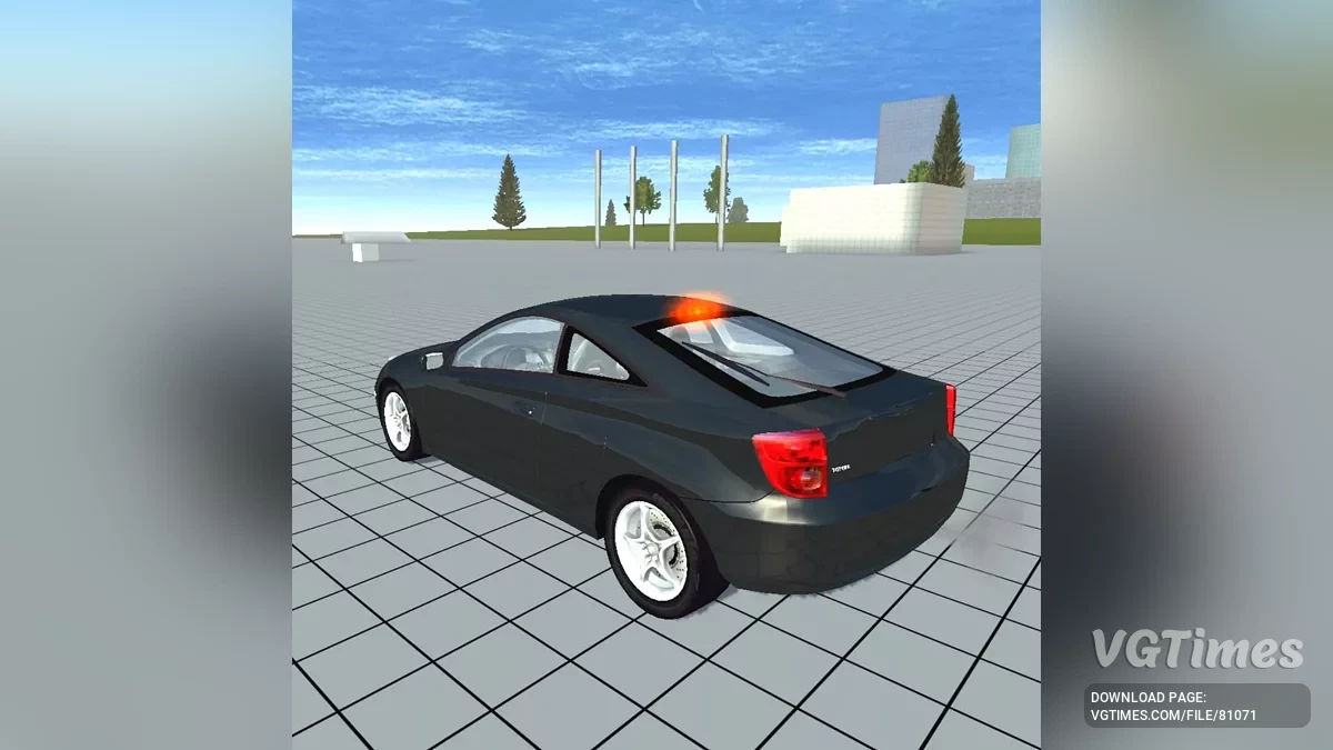 Simple Car Crash Physics Sim — Toyota Celica