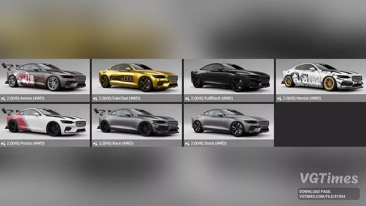 BeamNG.drive — Volvo Polestar 1 v2.5 (0.34.x)