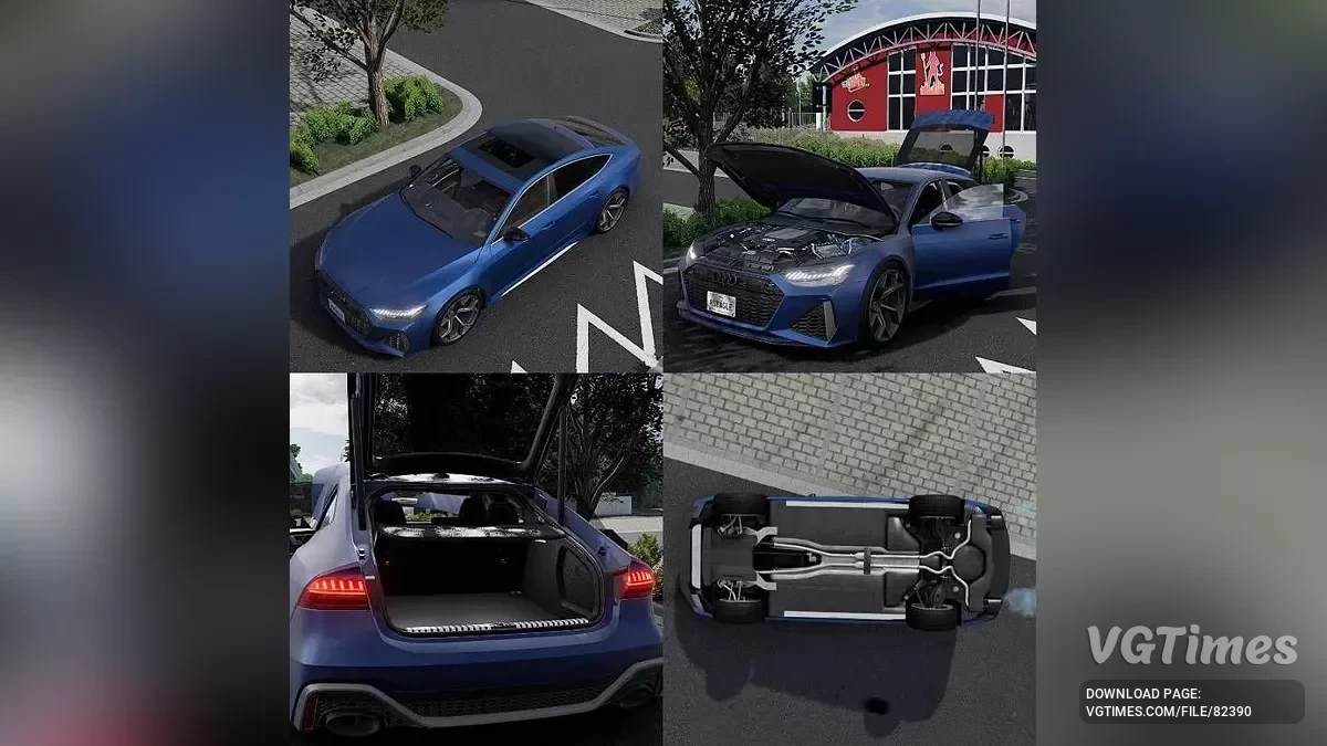 BeamNG.drive — Audi A,S,RS7 4K8/C8 v1.1 (0.35.x)